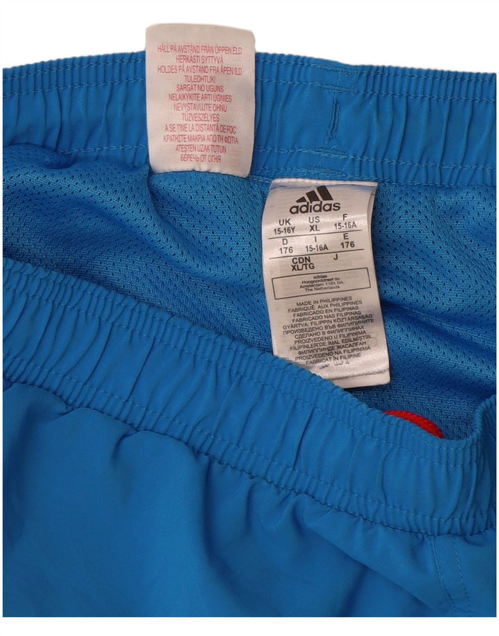 Adidas Bañador corto para niño Graphic 15-16 años Azul Poliéster