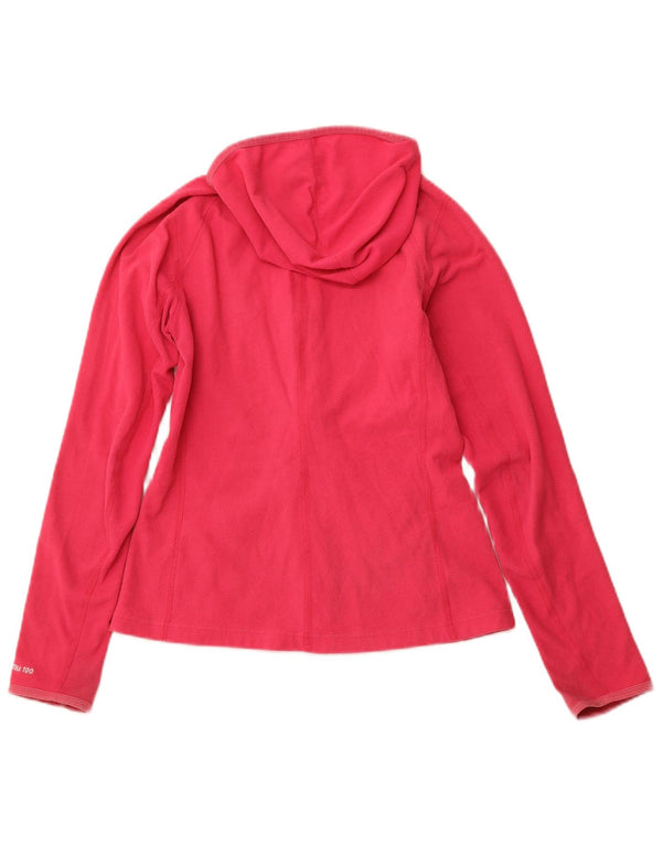 THE NORTH FACE Chaqueta polar con capucha para mujer UK 10 Small Pink Poliéster