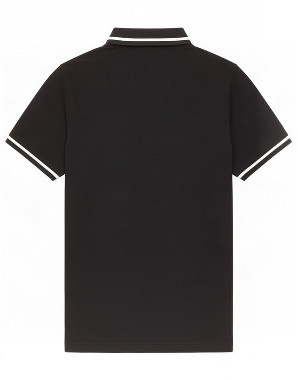 Calvin Klein Jeans Polo Slim Fit para hombre de algodón a rayas negras pequeñas