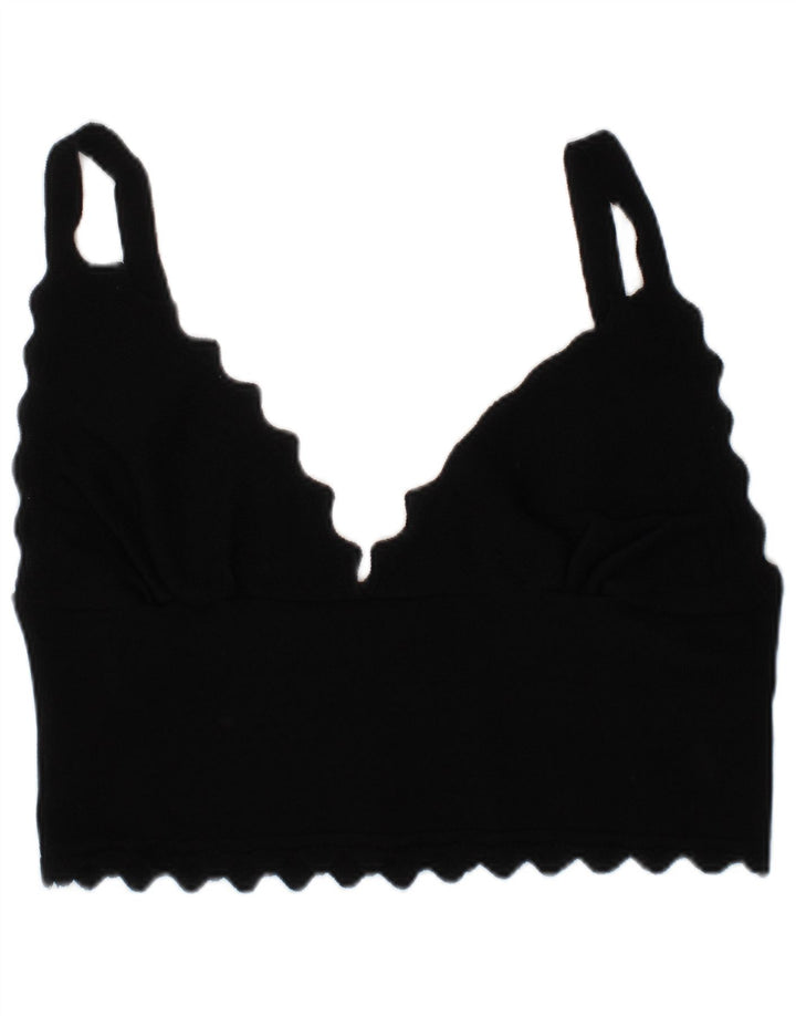 Zara Mujer Bra Crop Top Medium Negro Moderno