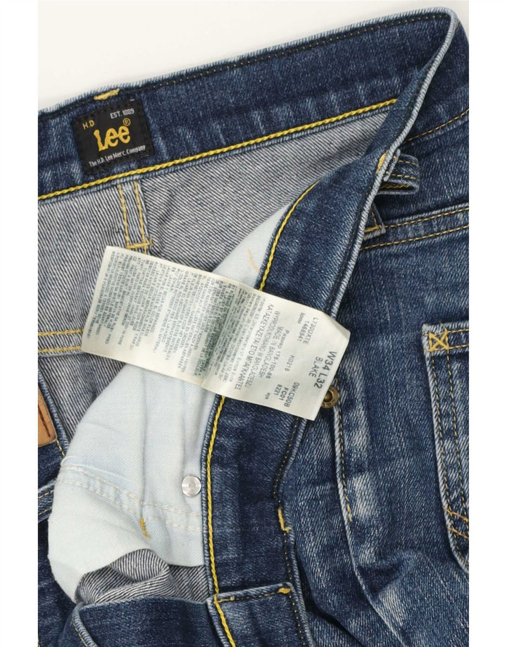 Lee Vaqueros Rectos Blake para Hombre W34 L28 Algodón Azul