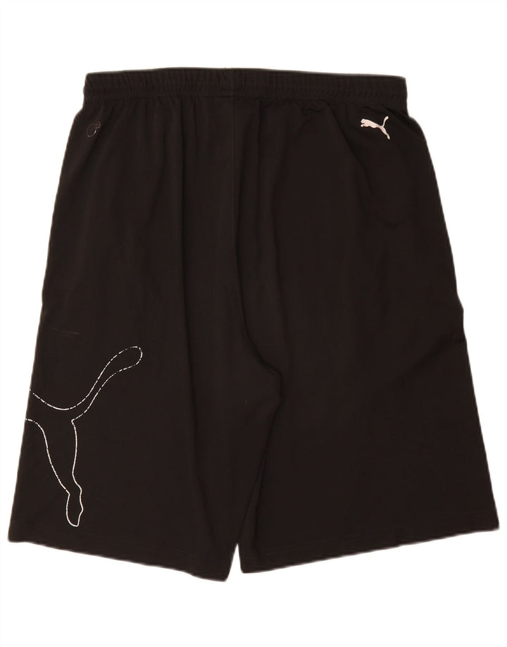 PUMA Pantalones cortos deportivos gráficos para hombre XL Negro