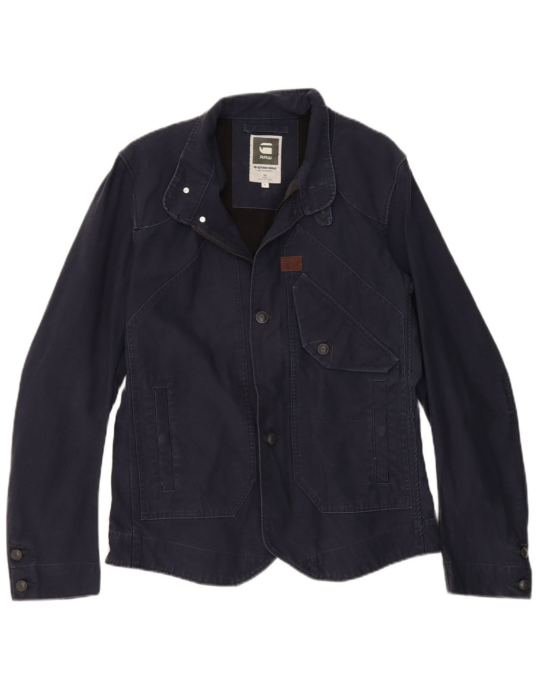 G-STAR Chaqueta utilitaria para mujer UK 46 Grande Azul marino Algodón