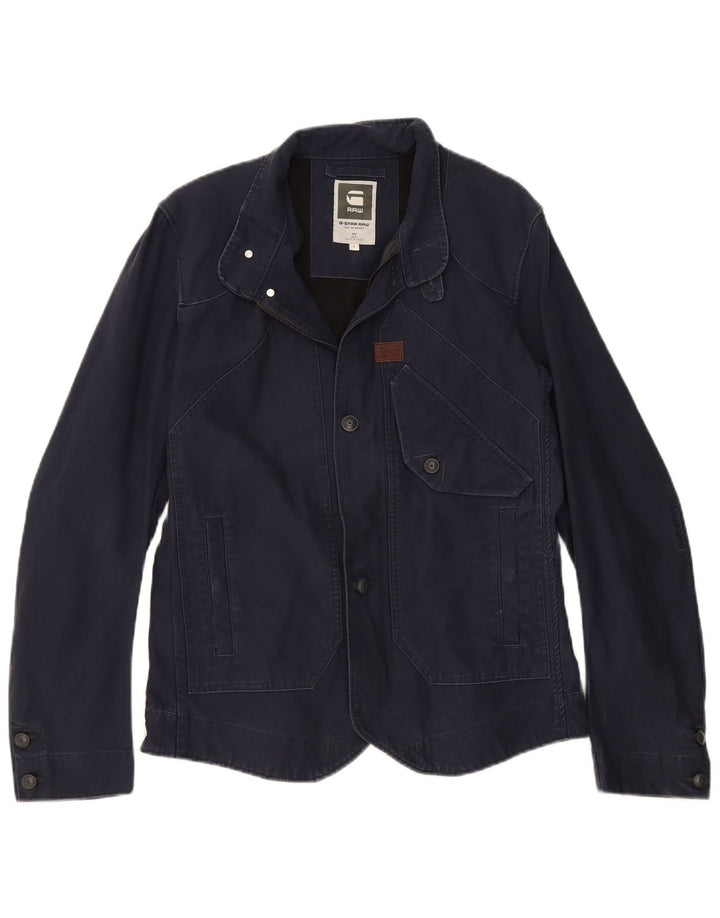 G-STAR Chaqueta utilitaria para mujer UK 46 Grande Azul marino Algodón