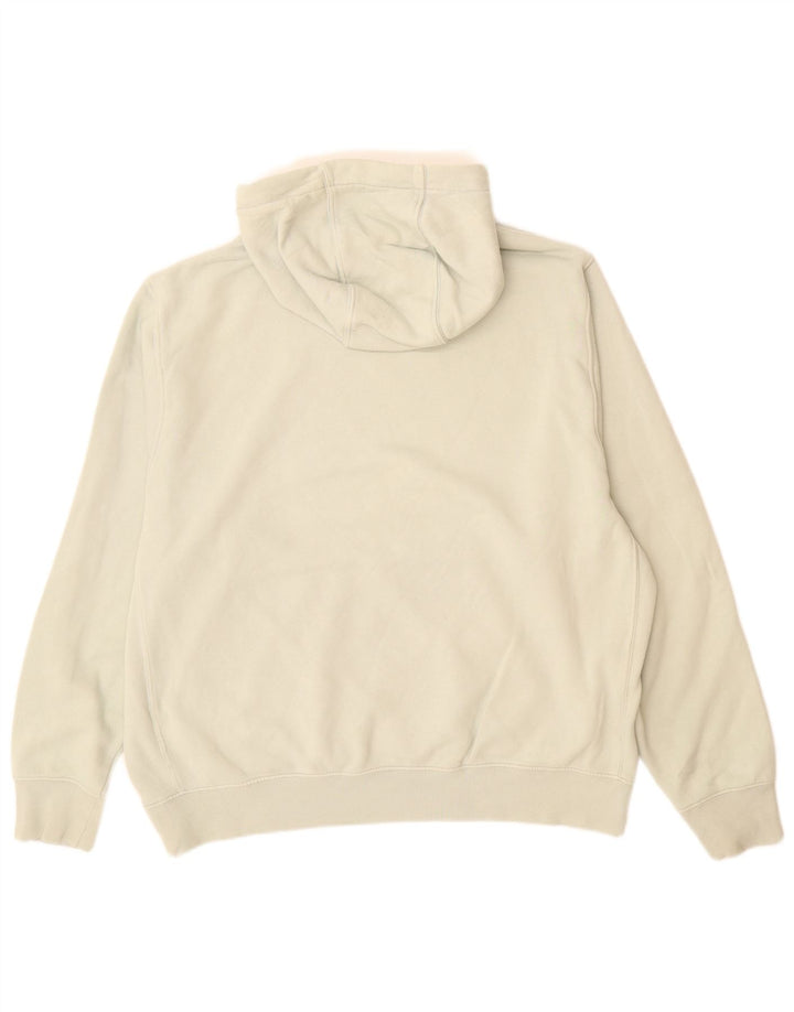 Nike Jersey con capucha para hombre, talla grande, de algodón blanco roto