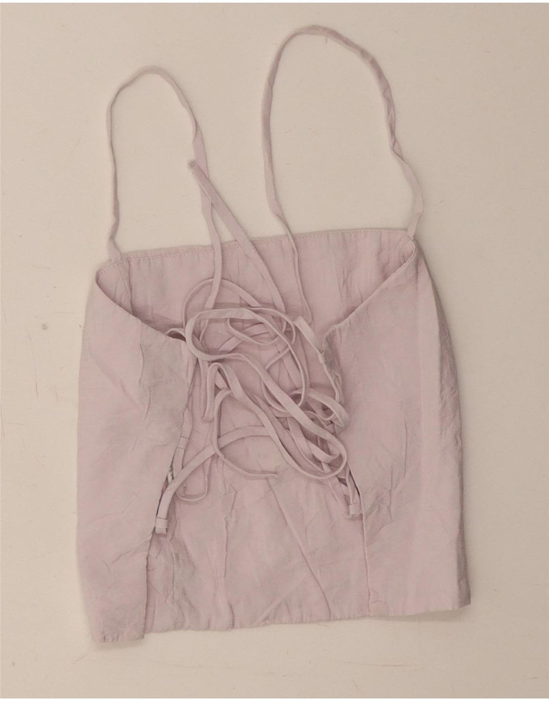 Zara Mujer Crop Corset Top Reino Unido 8 Pequeño Morado Modal