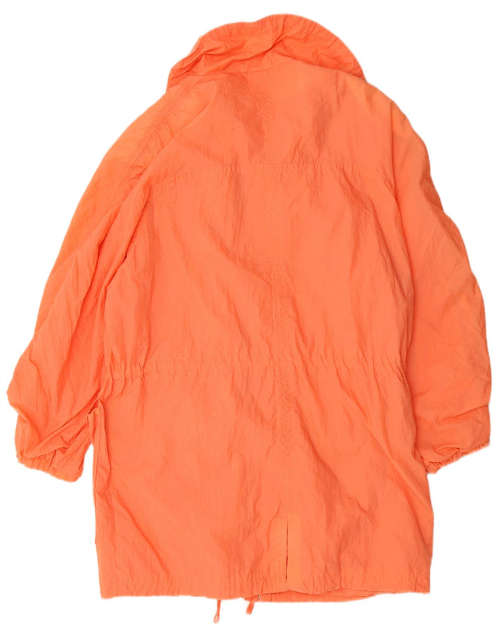 Vintage mujer impermeable Reino Unido 18 XL naranja