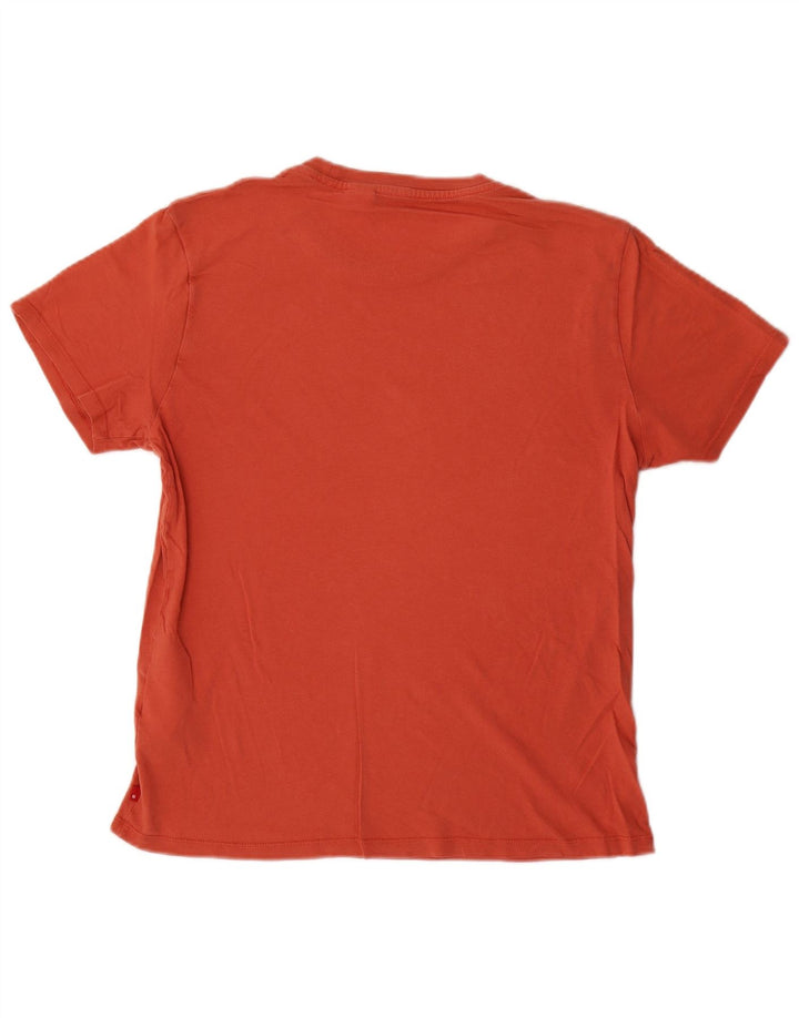 Levi's Camiseta gráfica para hombre Top de algodón naranja medio