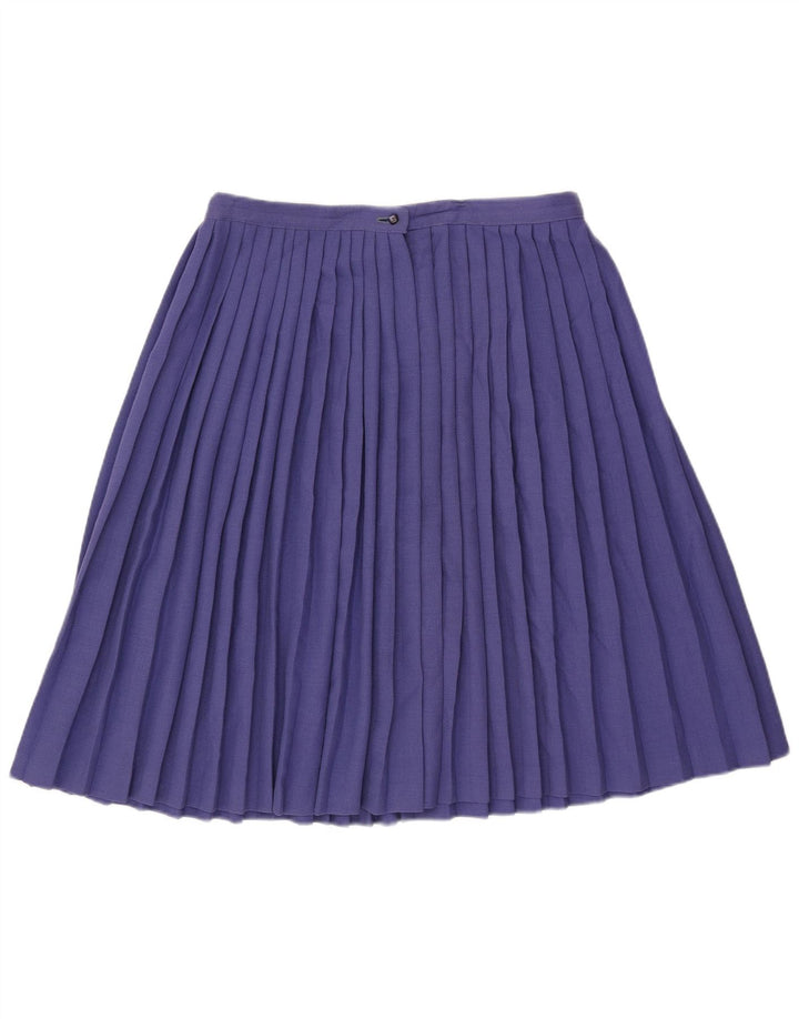 Vintage mujer falda plisada W32 grande púrpura