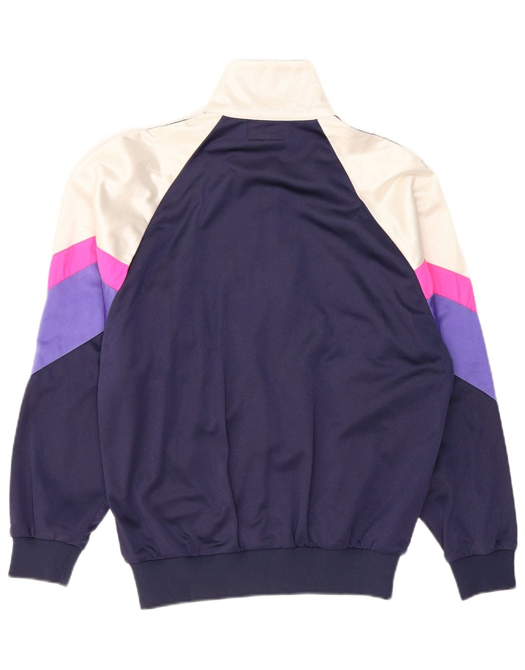 ASICS Chaqueta superior de chándal para mujer IT 46 Large Azul marino Colorblock