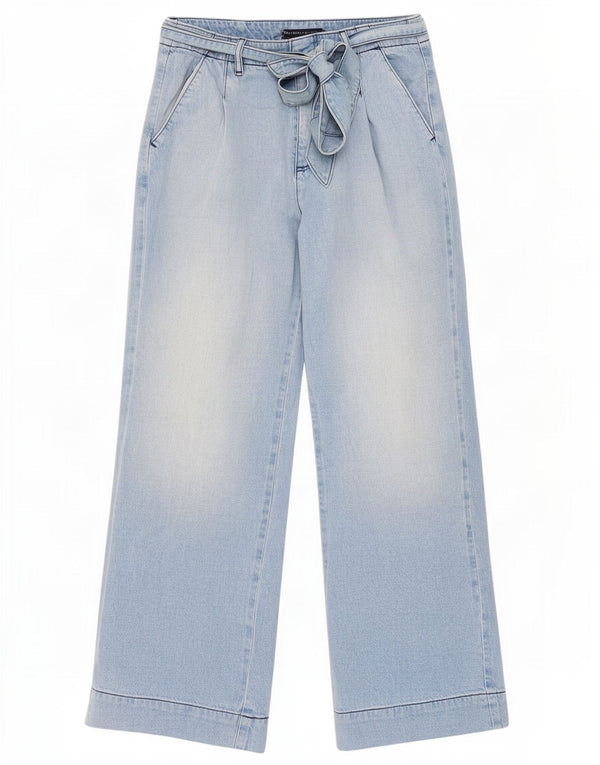 Marks & Spencer Vaqueros de Pierna Ancha y Talle Alto para Mujer UK 12 Medium W30 L28 Azul