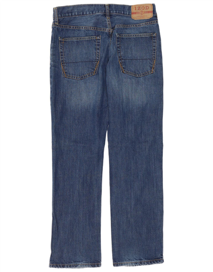 IZOD Vaqueros rectos para hombre W32 L30 Algodón azul