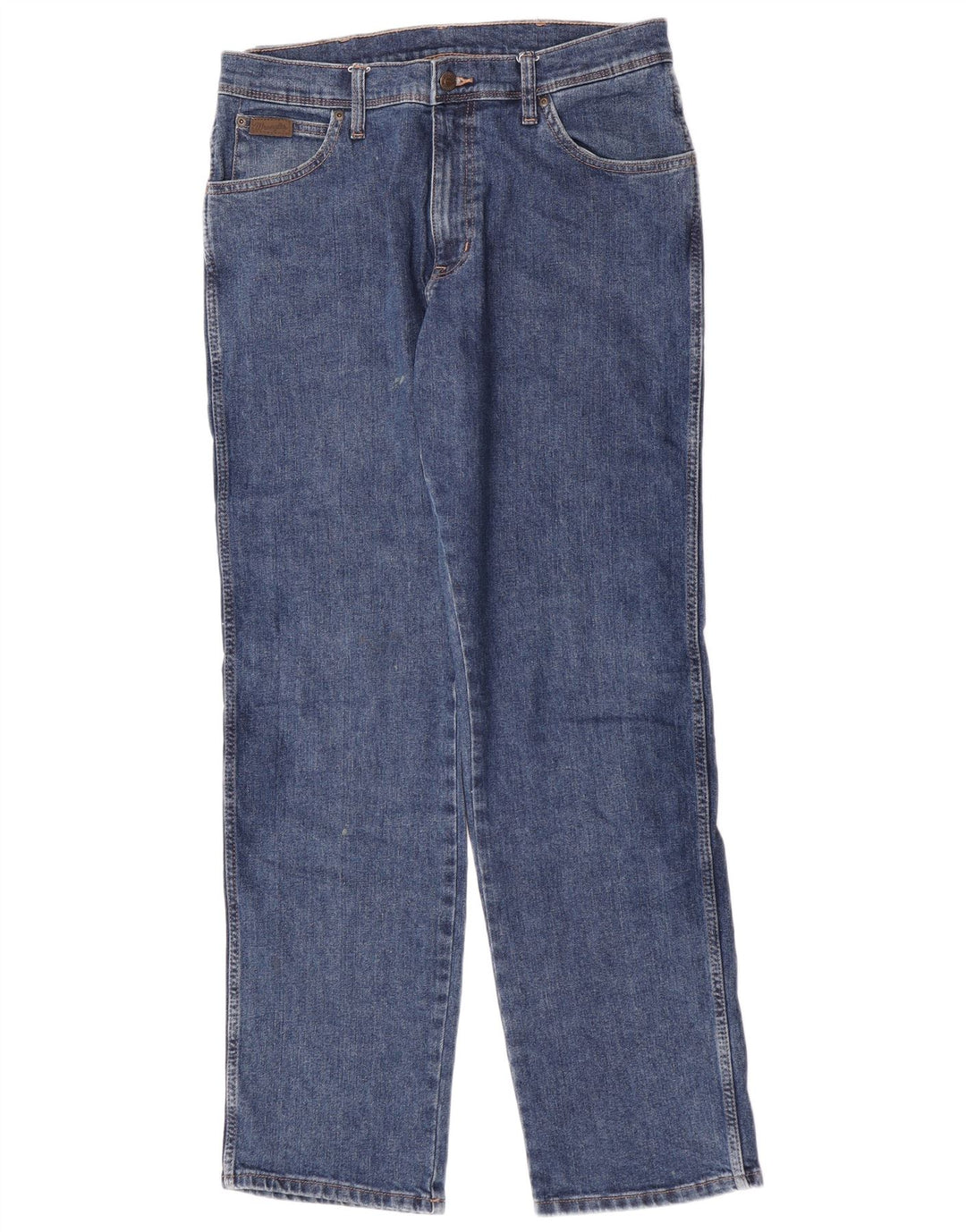 Wrangler Vaqueros rectos de corte regular para hombre W33 L34 Algodón azul