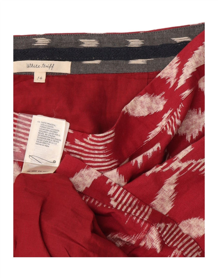 Minifalda para mujer de White Stuff UK 44 Large W34 Algodón floral burdeos