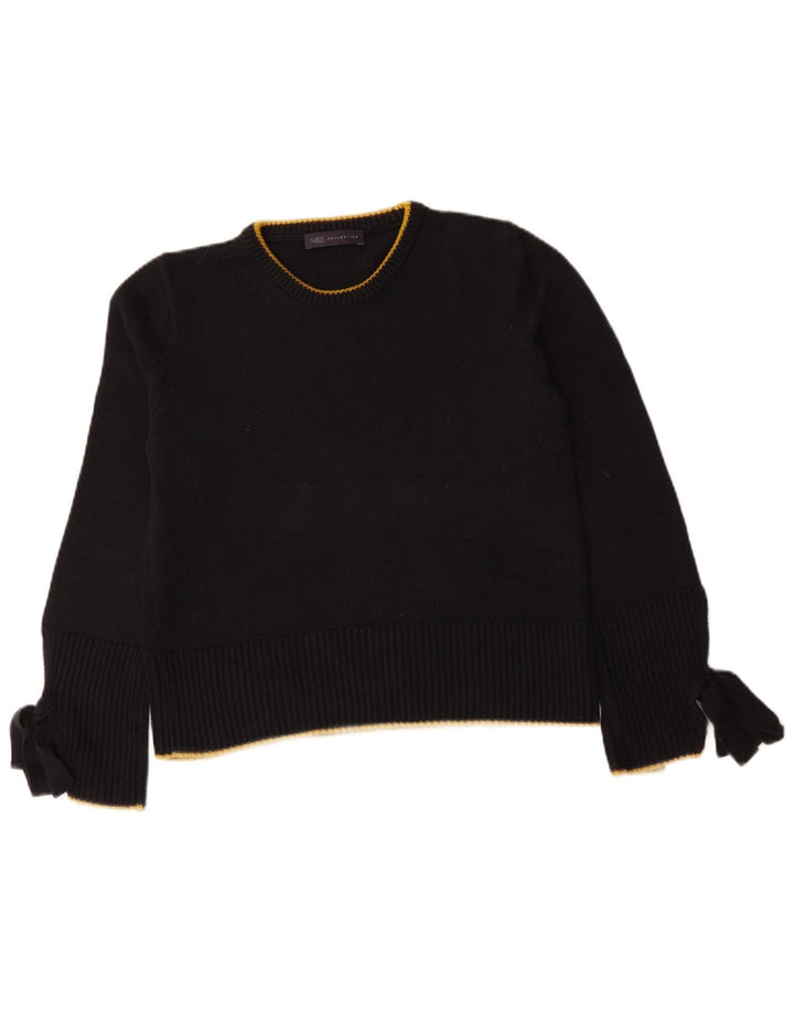 Marks & Spencer - Jersey de cuello redondo para mujer, talla 40, tamaño mediano, azul marino