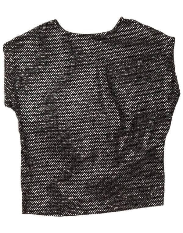 OASIS Blusa para Mujer Top UK 44 Mediano Negro Poliamida