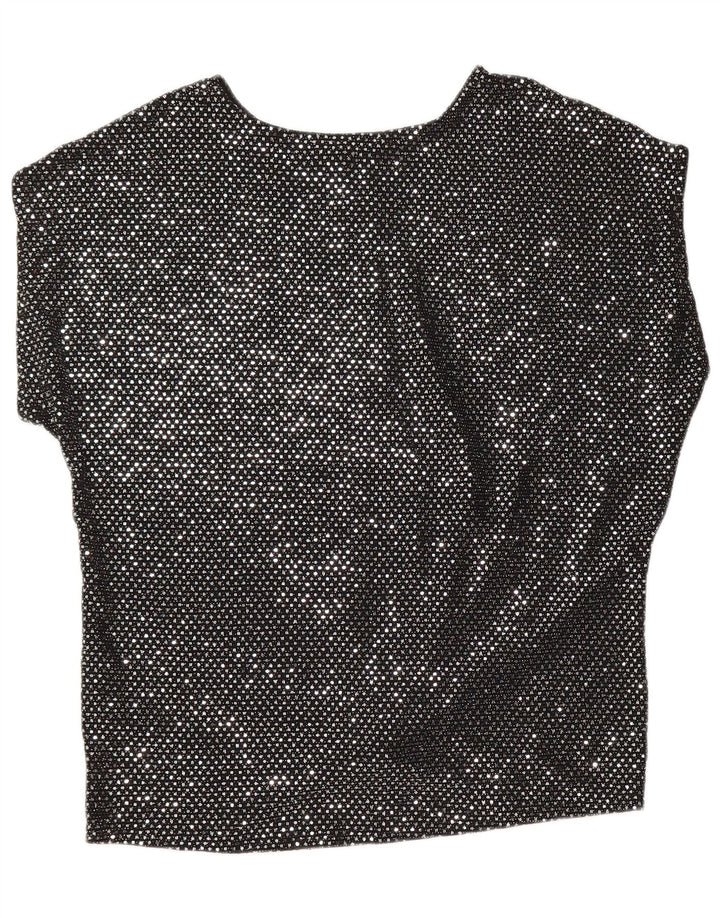 OASIS Blusa para Mujer Top UK 44 Mediano Negro Poliamida