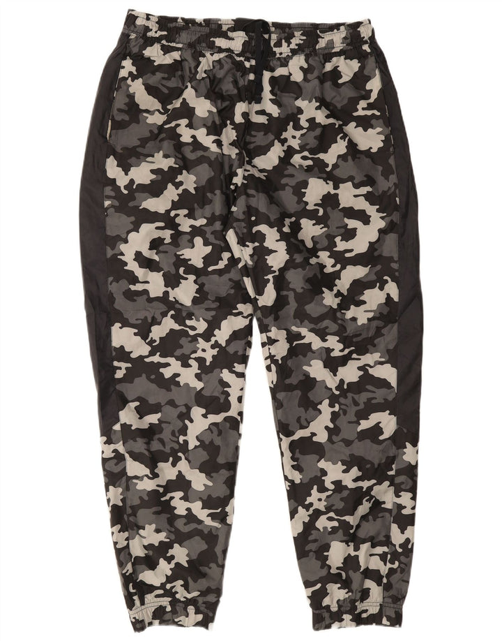 NIKE Pantalón de Chándal Hombre Joggers XL Gris Camuflaje Poliéster