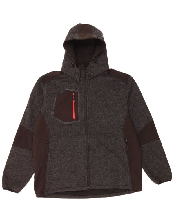 MOUNTAIN WAREHOUSE Chaqueta de chándal con capucha para hombre 2XL Gris Colorblock