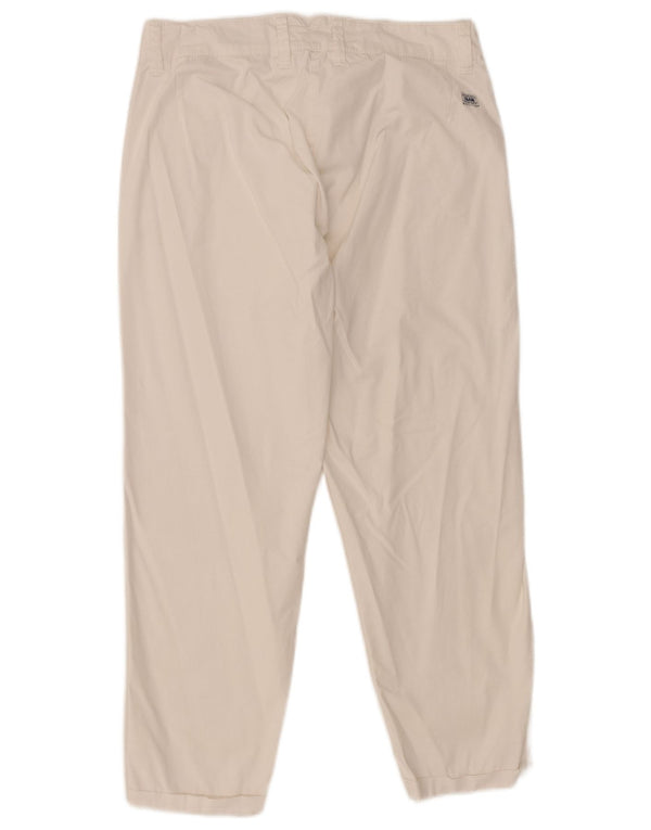 Slam Pantalones cortos ajustados para mujer IT 38 Small W28 L25 Algodón blanco