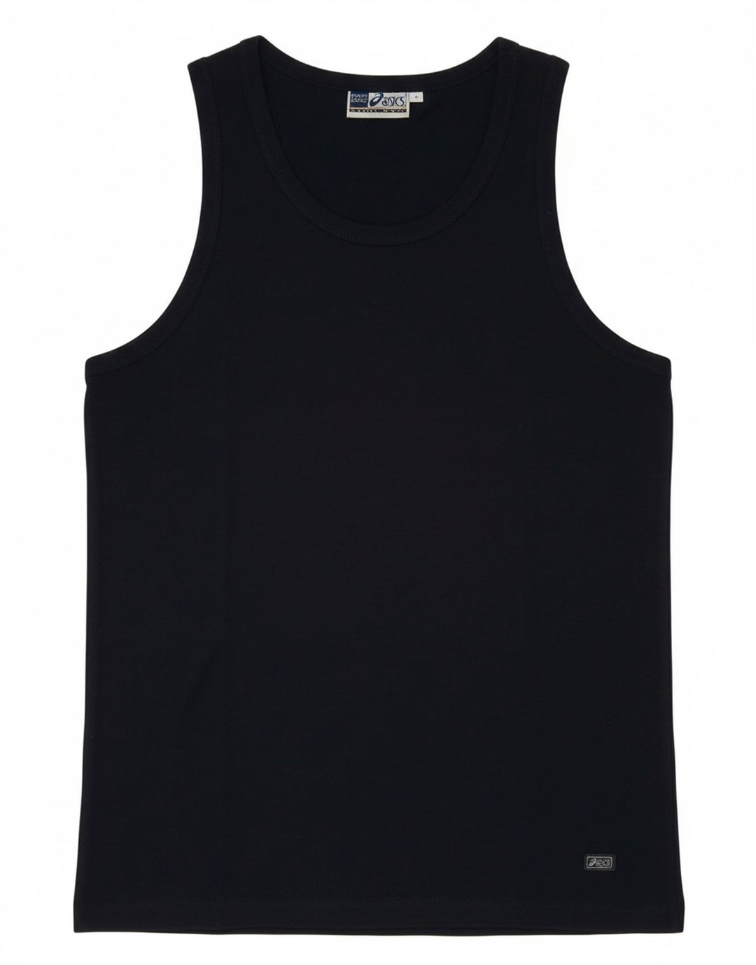 Asics Mujer Chaleco Top Reino Unido 12 Medio Azul Marino Algodón