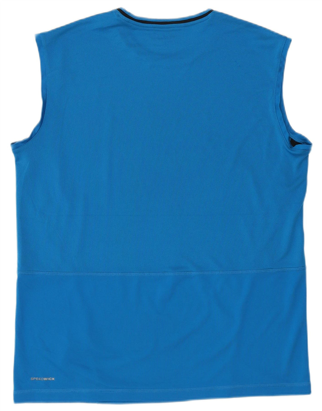 Reebok - Camiseta sin mangas para hombre, talla grande, poliéster azul