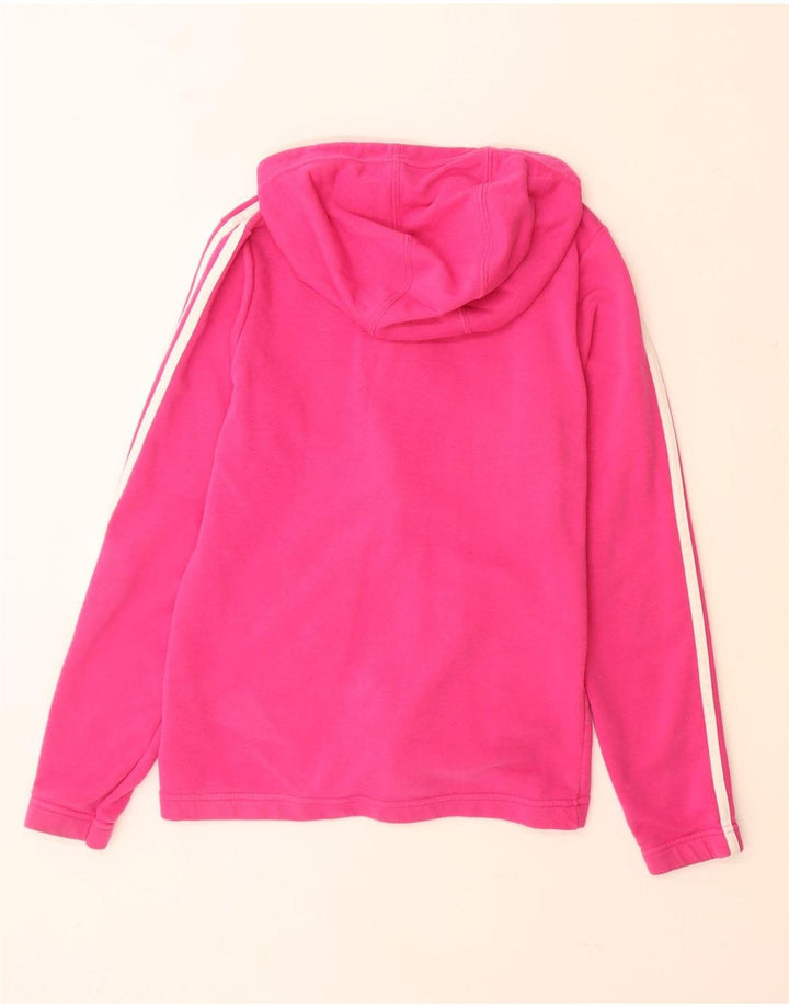 ADIDAS Sudadera con capucha y cremallera para niña 14-15 años Algodón rosa
