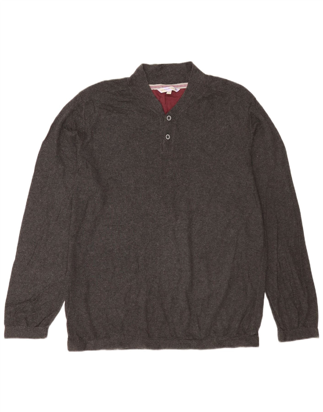 Jersey para hombre con cuello abotonado de Fat Face XL Algodón gris