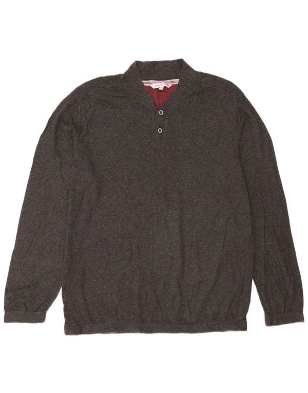 Jersey para hombre con cuello abotonado de Fat Face XL Algodón gris