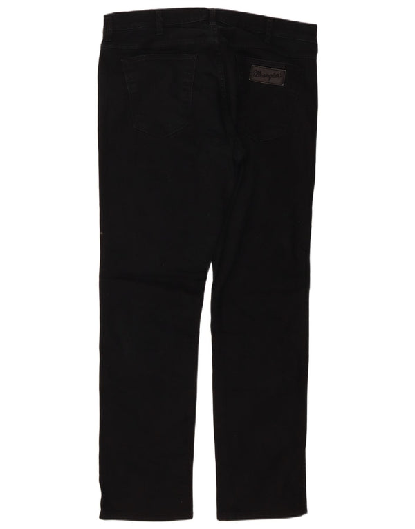 Wrangler Vaqueros rectos Greensboro para hombre W34 L32 Algodón negro