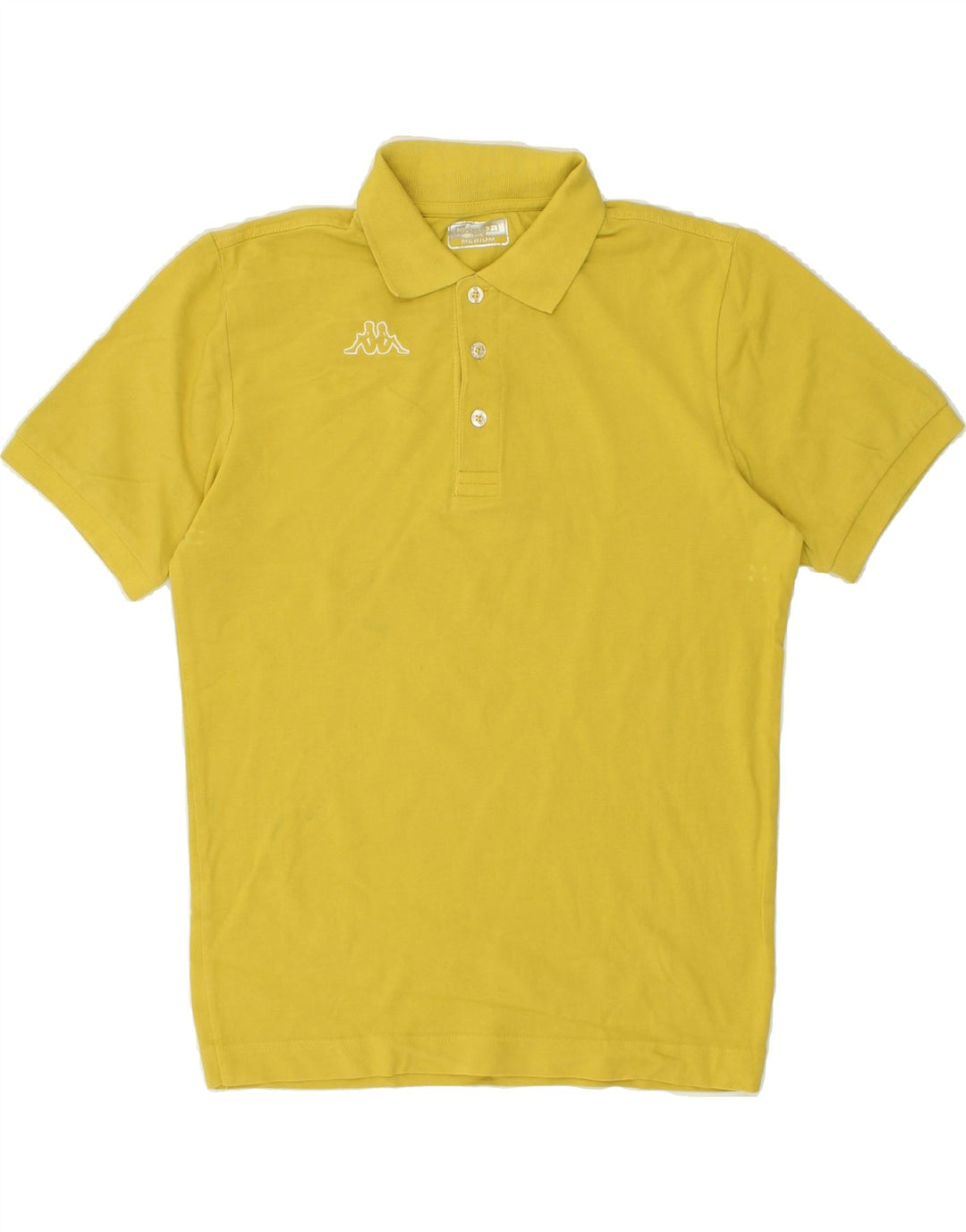 KAPPA Mens Polo Shirt Medium Yellow Cotton Vintage Kappa and Second-Hand Kappa from Messina Hembry 