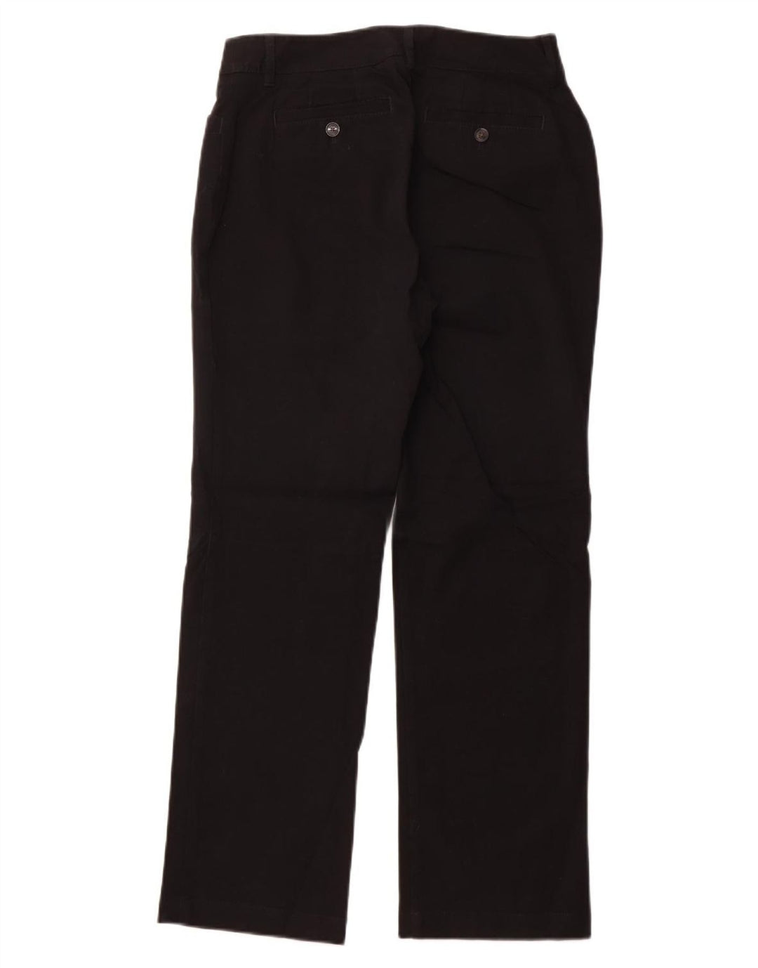 EDDIE BAUER Pantalones casuales con ajuste curvado para mujer US 6 Medium W28 L29 Negro