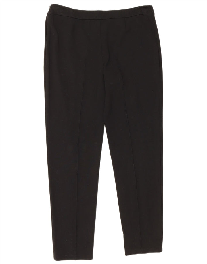 MOSCHINO Pantalones informales baratos y elegantes para mujer UK 12 Medium W32 L29 Negro