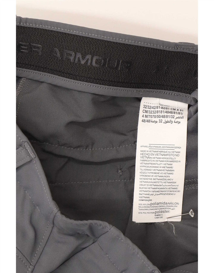 Under Armour Pantalón chino recto para hombre W32 L32 Poliamida gris