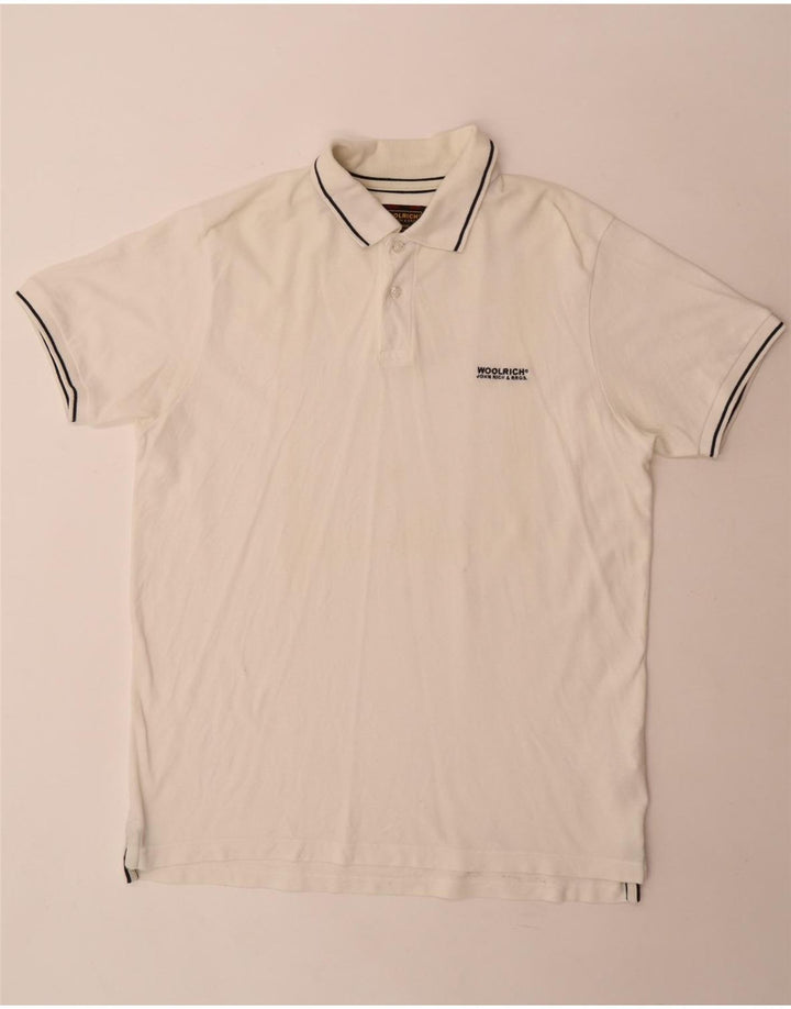 Woolrich Polo Hombre XL Blanco Algodón