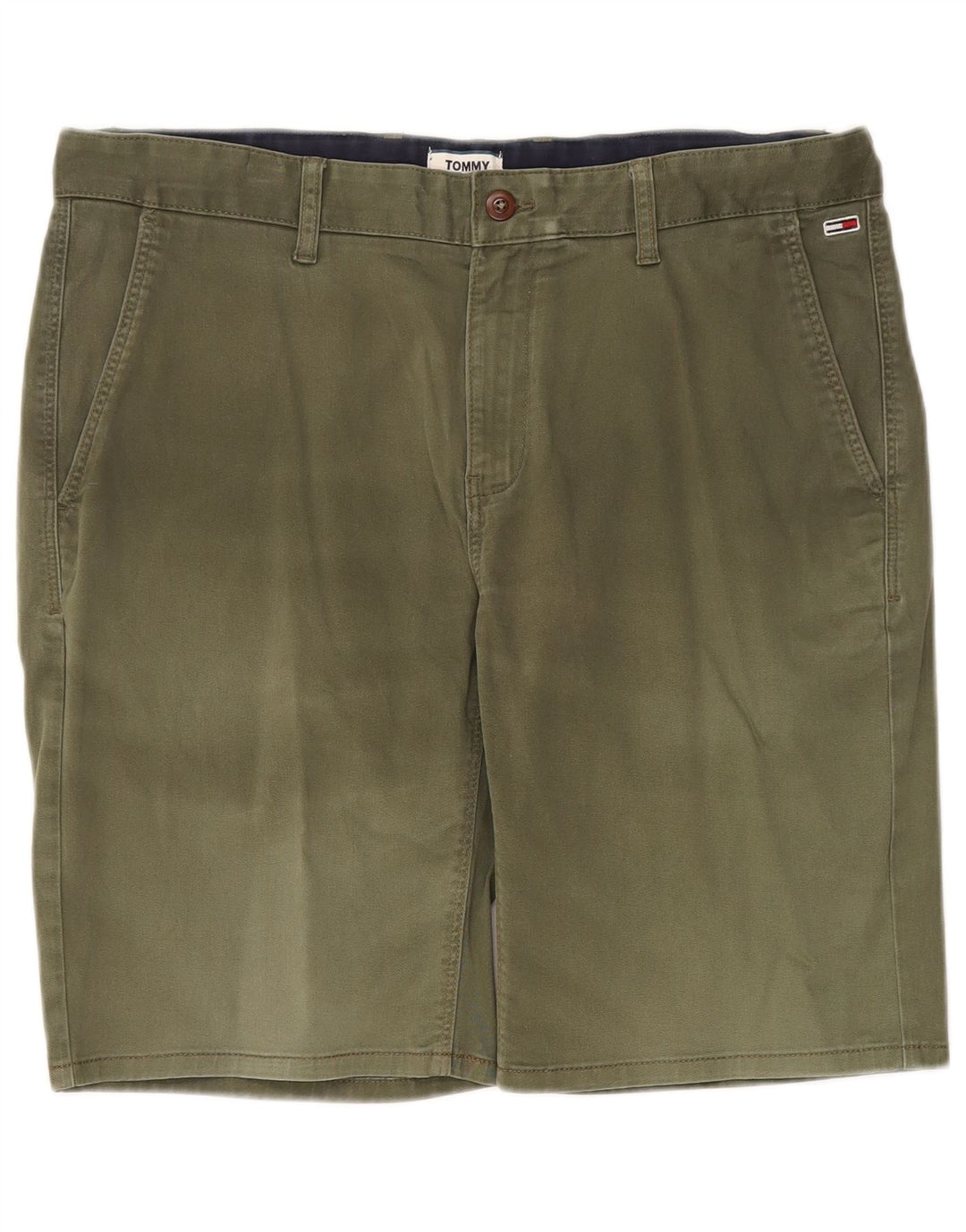 Tommy Hilfiger Pantalones cortos chinos para hombre W36 Large Khaki Cotton