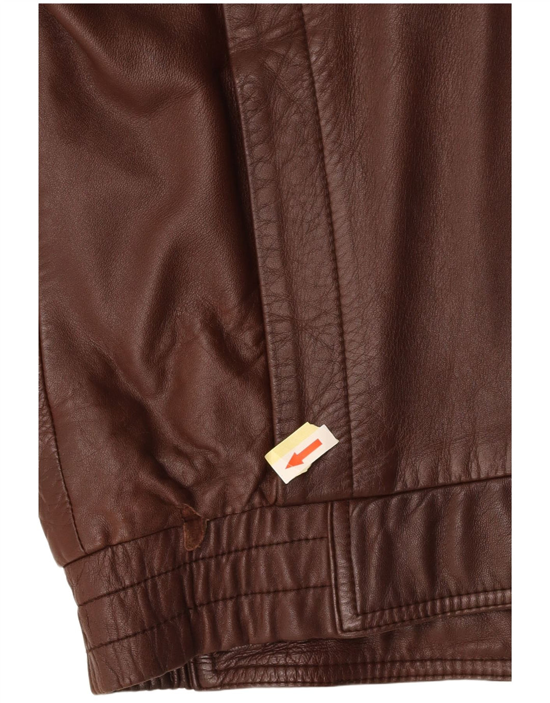 NOBLE Chaqueta de cuero holgada para hombre EU 44 XS Cuero marrón