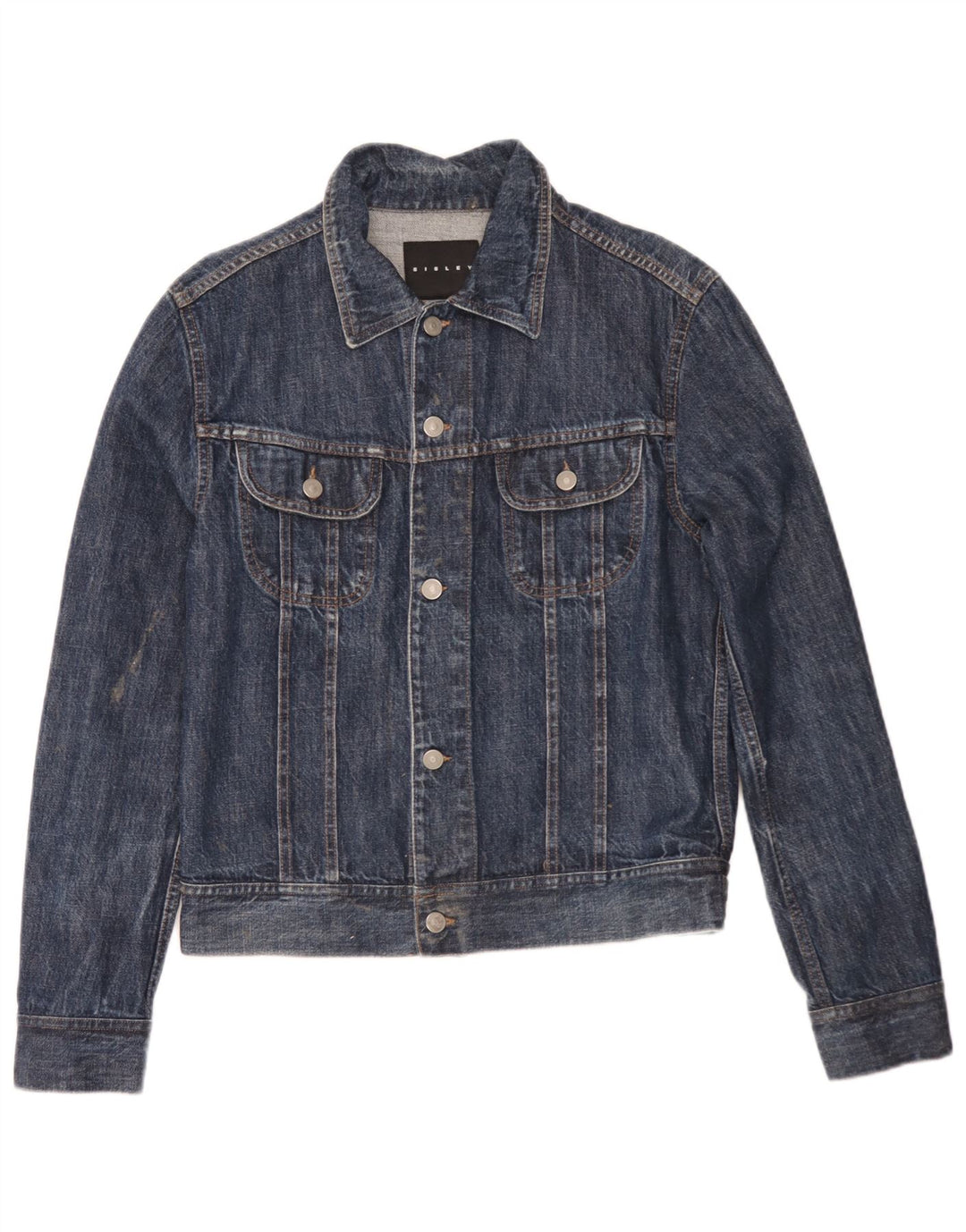 Sisley Chaqueta vaquera para hombre UK 36 Small Azul marino
