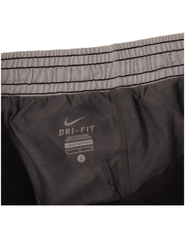 Pantalones cortos deportivos NIKE para mujer UK 40 Grande Negro Colorblock