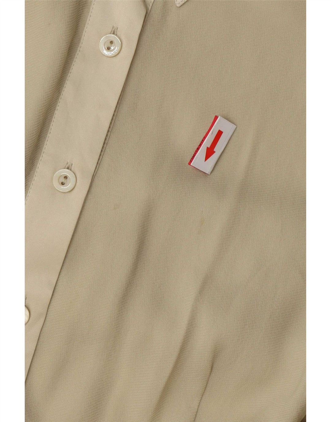cherie Blusa camisera para mujer IT 48 XL Seda beige