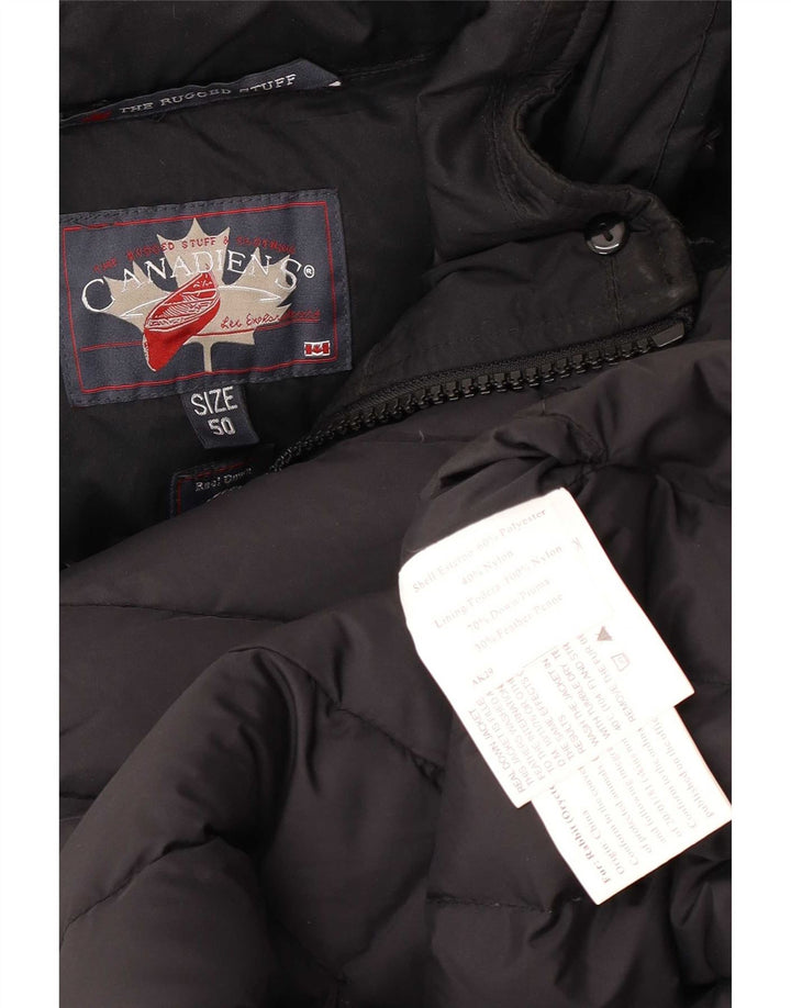 Abrigo acolchado con capucha para hombre Canadiens IT 50 Poliéster negro grande