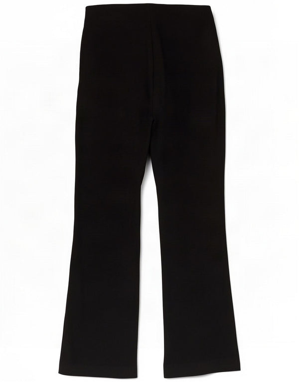 Zara Pantalón Casual Acampanado Mujer XS W24 L26 Negro Viscosa