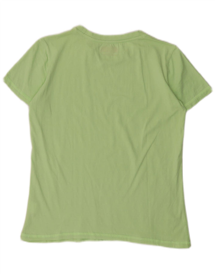 Kappa Camiseta gráfica para mujer Top UK 44 Grande Algodón verde