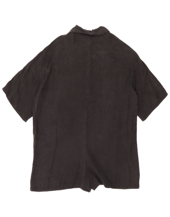 Zara Mujer Mono Corto Extragrande UK 40 Small Negro