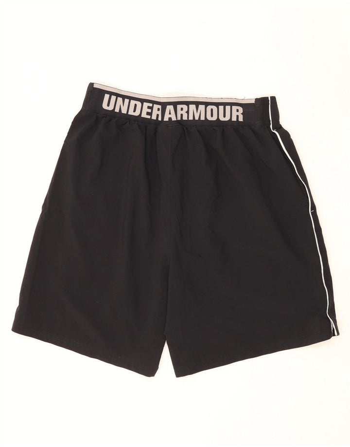 Under Armour Hombre Pantalones cortos deportivos con estampado grande Poliéster color block negro