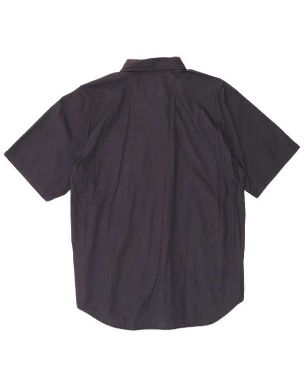 Wrangler Camisa Manga Corta Hombre 2XL Azul Marino Algodón