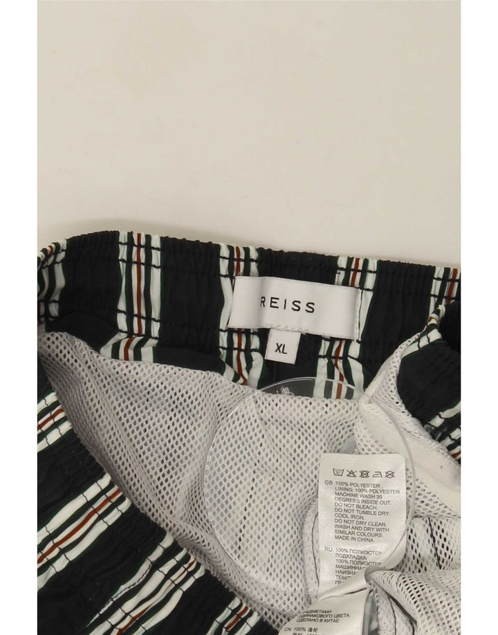 Bañador Reiss Hombre XL Negro Rayas Poliéster