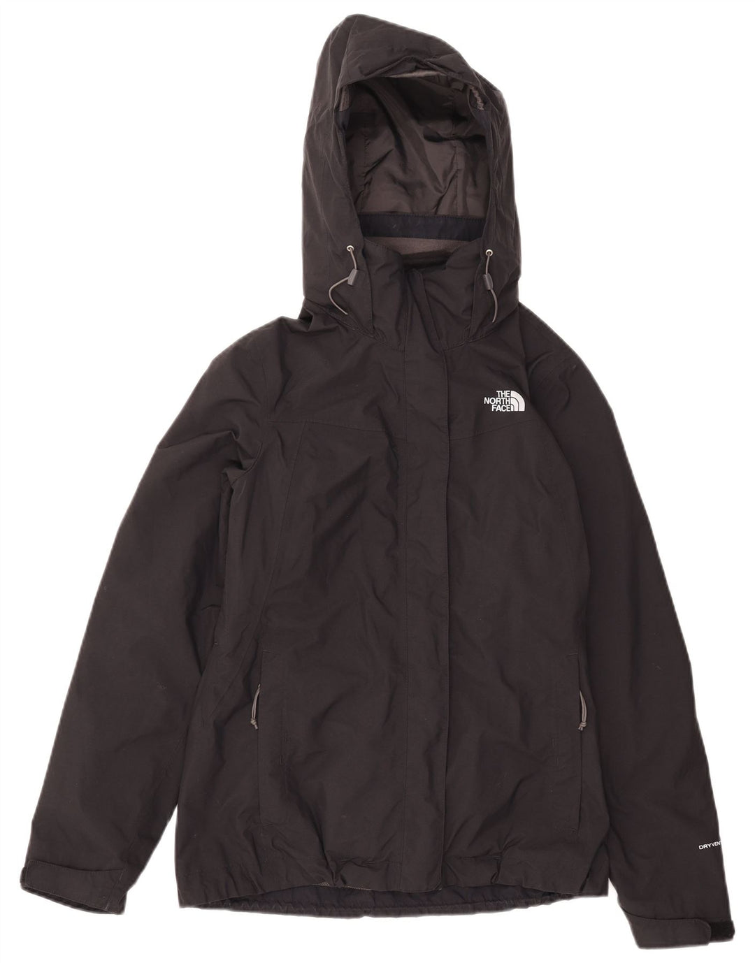 The North Face Chaqueta cortavientos con capucha para mujer UK 10 Small Black Nylon