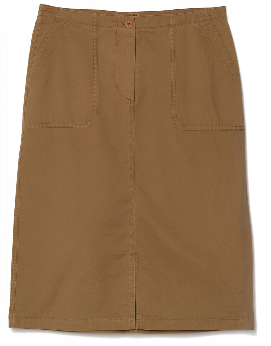 Falda midi para mujer Napapijri IT 44 Medium W32 Algodón marrón