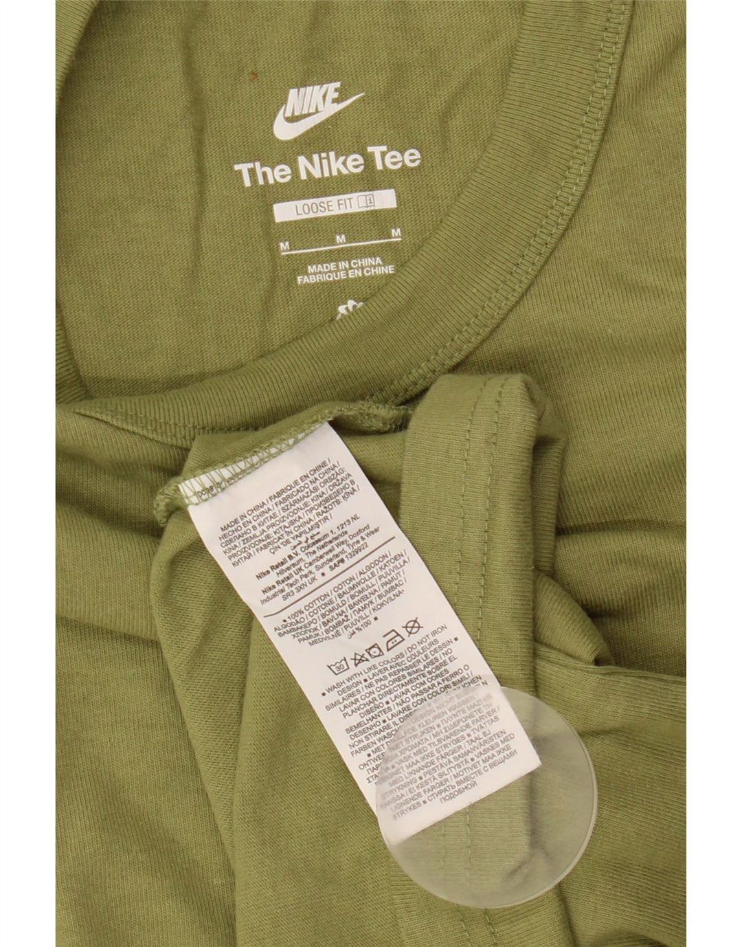 Nike Camiseta Holgada De Algodón Caqui Medio para Hombre